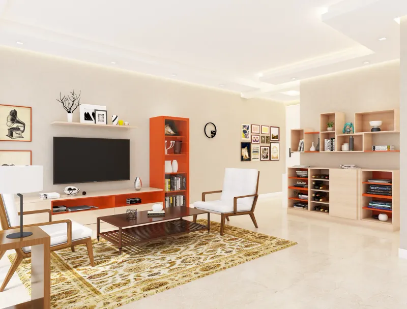Living rooms by D'tone Interiors