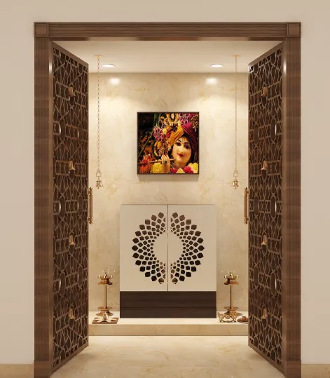 Pooja units by D'tone Interiors